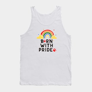 Born with Pride, gay gift, lesbian gift Tank Top